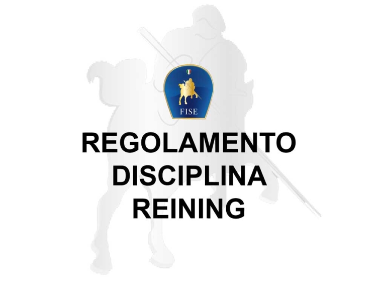 Regolamento Reining FISE 2022