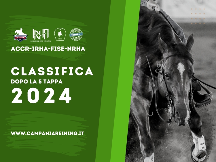 Classifica dopo il 5 show ACCR-IRHA-FISE 2024