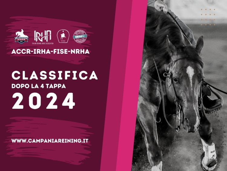 Classifica dopo il 4 show ACCR-IRHA-FISE 2024